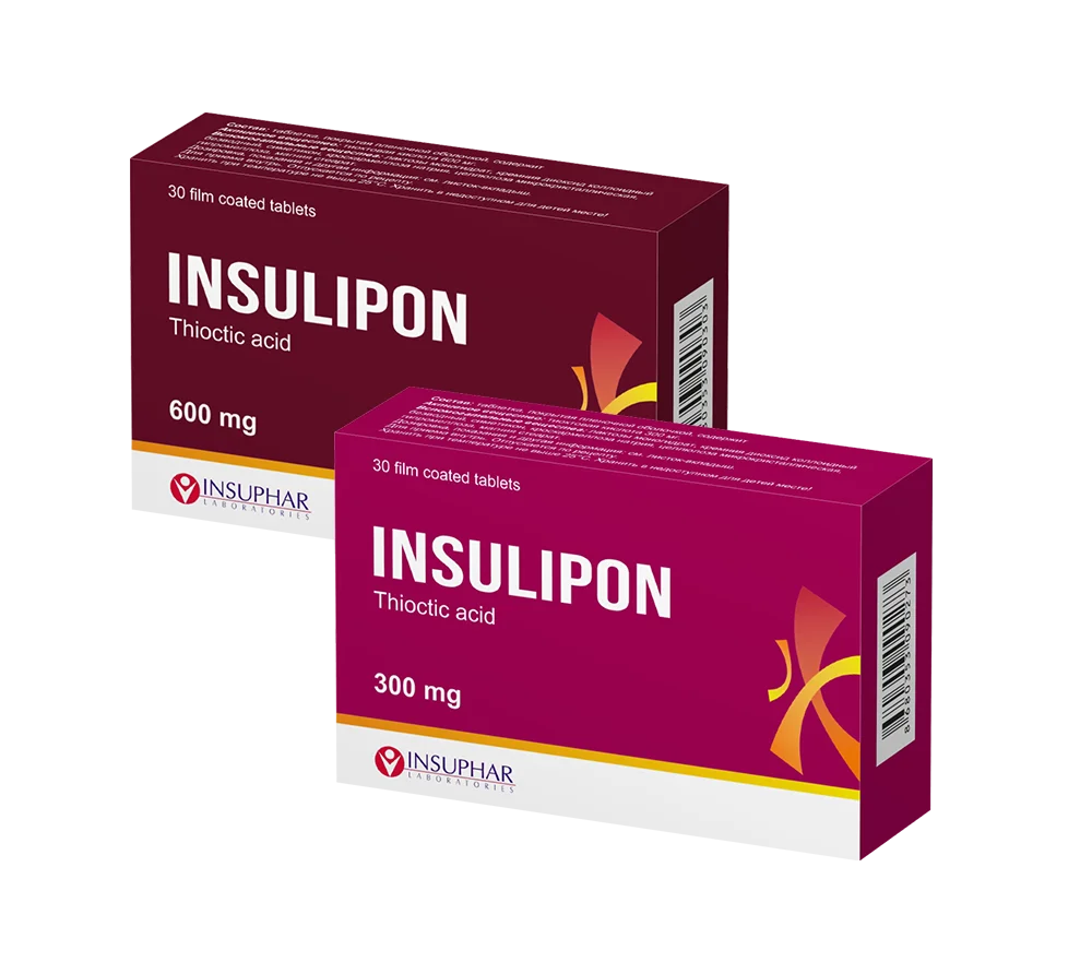 Insulipon Tablet - Thioctic acid 300mg - 600mg Tablets №30